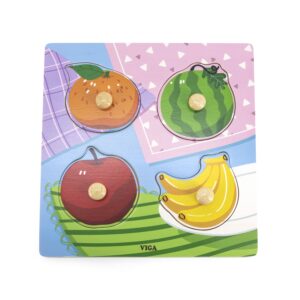 44597 PUZZLE W KNOB - FRUITS
