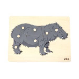 44604 MONTESSORI PUZZLE - HIPPO