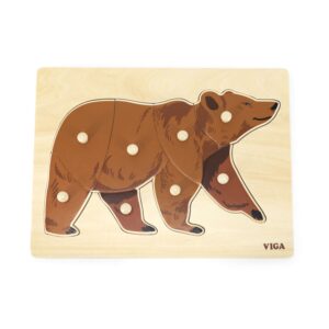 44606 MONTESSORI PUZZLE - BEAR