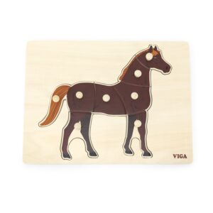 44607 MONTESSORI PUZZLE - HORSE
