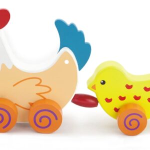 50078 - PULL ALONG HEN W/ TWO CHICKS