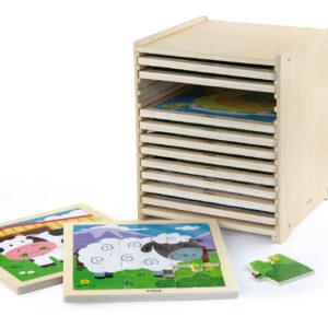 51426 PUZZLE 9 PCS - 12 SET W STORAGE