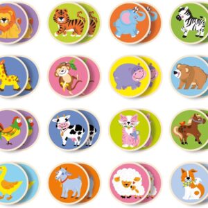50126 WOODEN MEMORY GAME 32 PCS