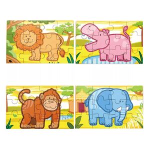 50068 - 4 PUZZLE BOX- JUNGLE
