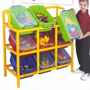 #905-007F 9 BIN TILT STORAGE-FRAME